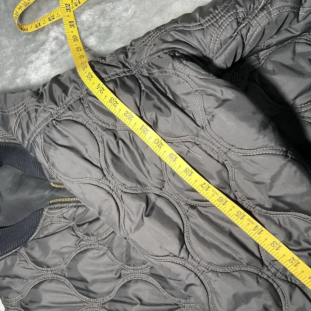Sean John Jacket Men Size Large Reversible Bomber Puffer Coat Y2K Black